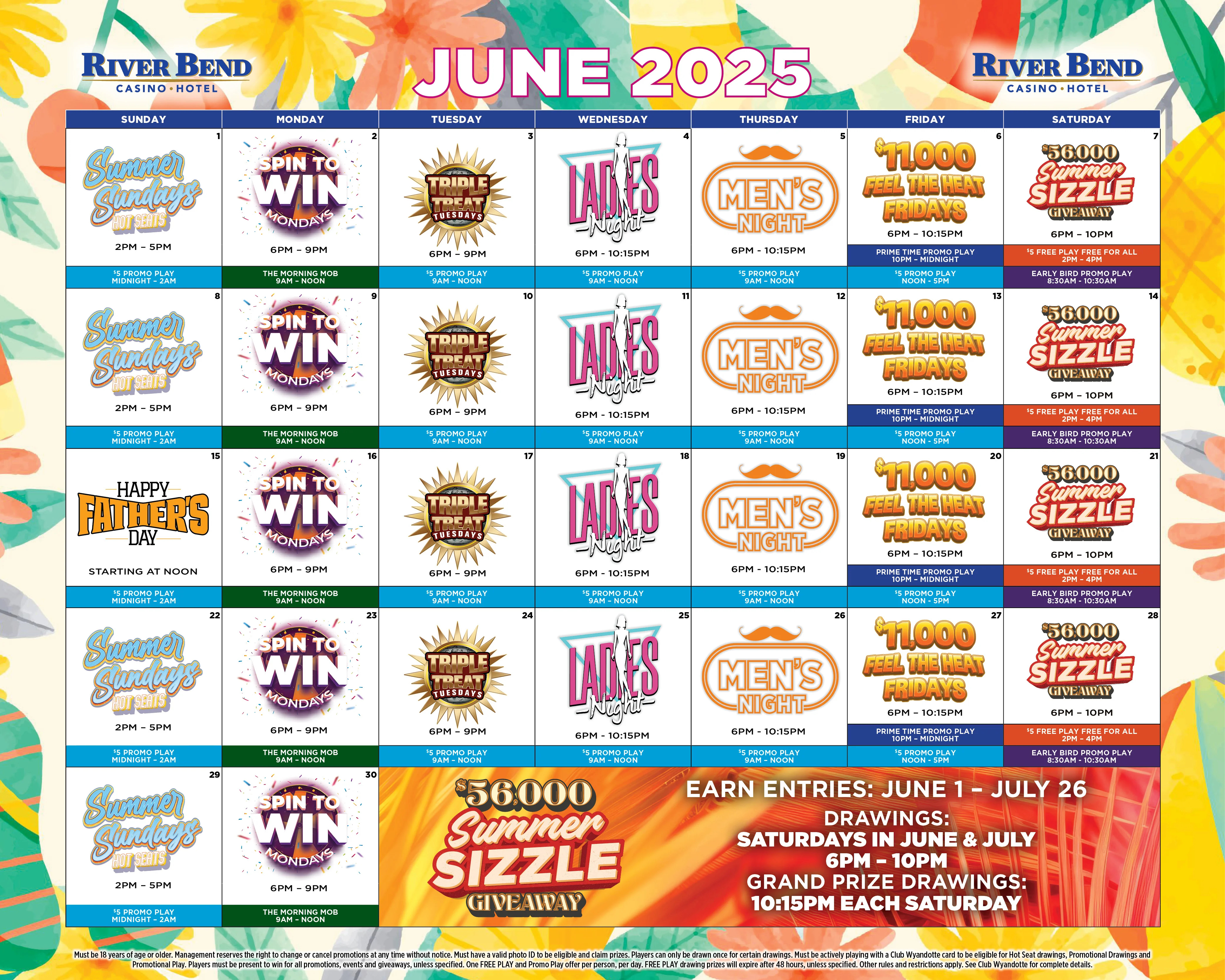 June Promo Calendar