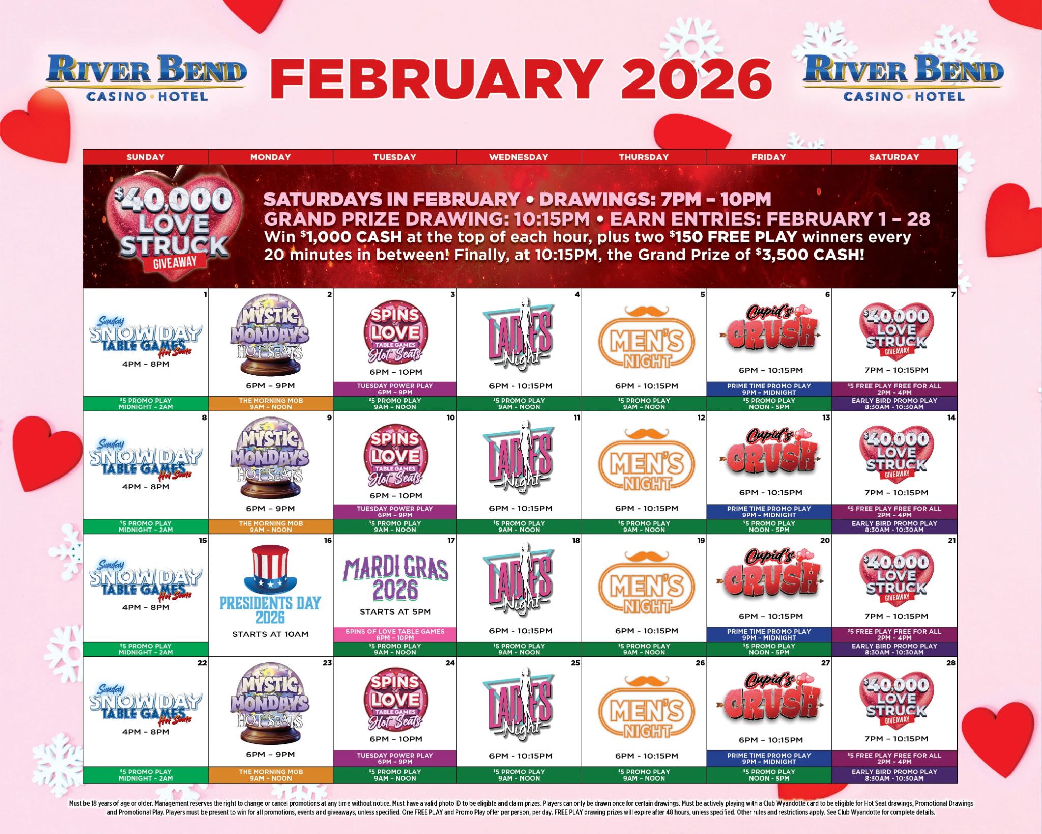 February 2026 Promotions Calendar